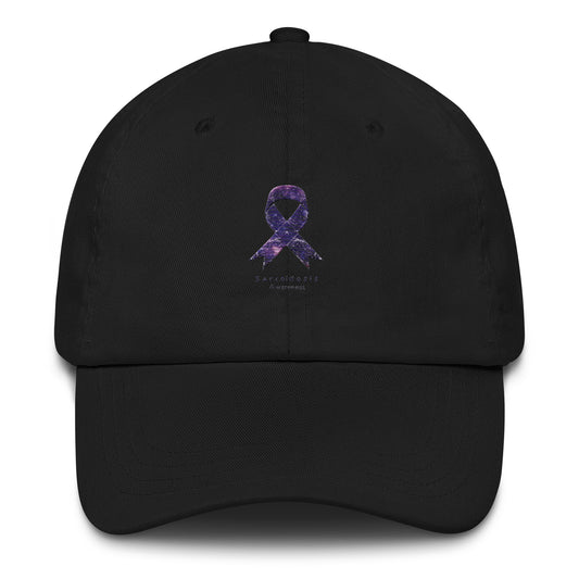 I Sport Purple For Sarcoidosis Awareness Multi Universe Dad Cap