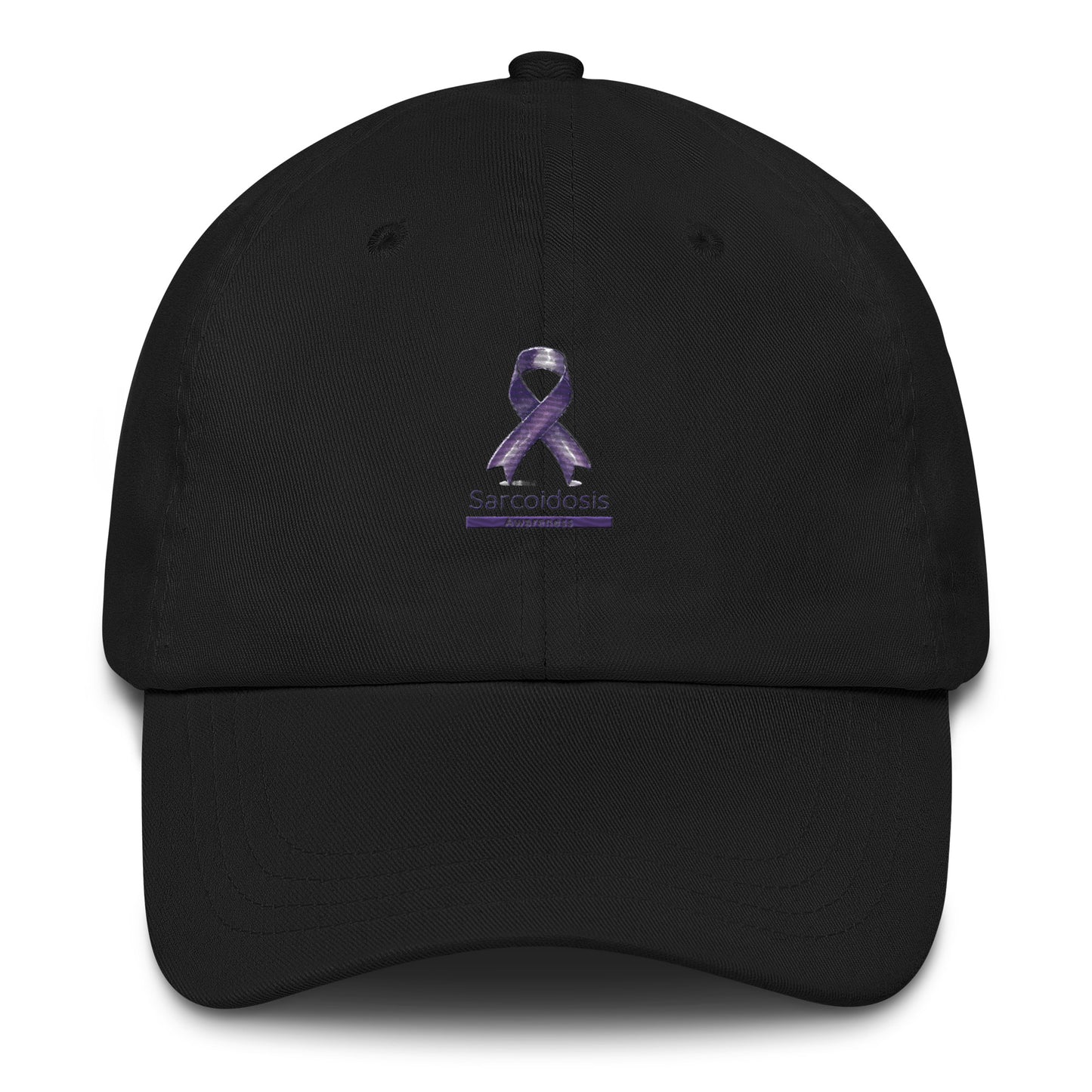 I Sport Purple For Sarcoidosis Awareness Ribbon Love Dad Cap