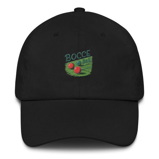 Funny Rolling on the Bocce Ball Field Dad Cap