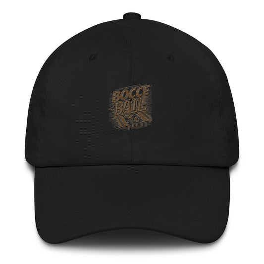Funny Bocce Ball Player Construction Site Dad Cap