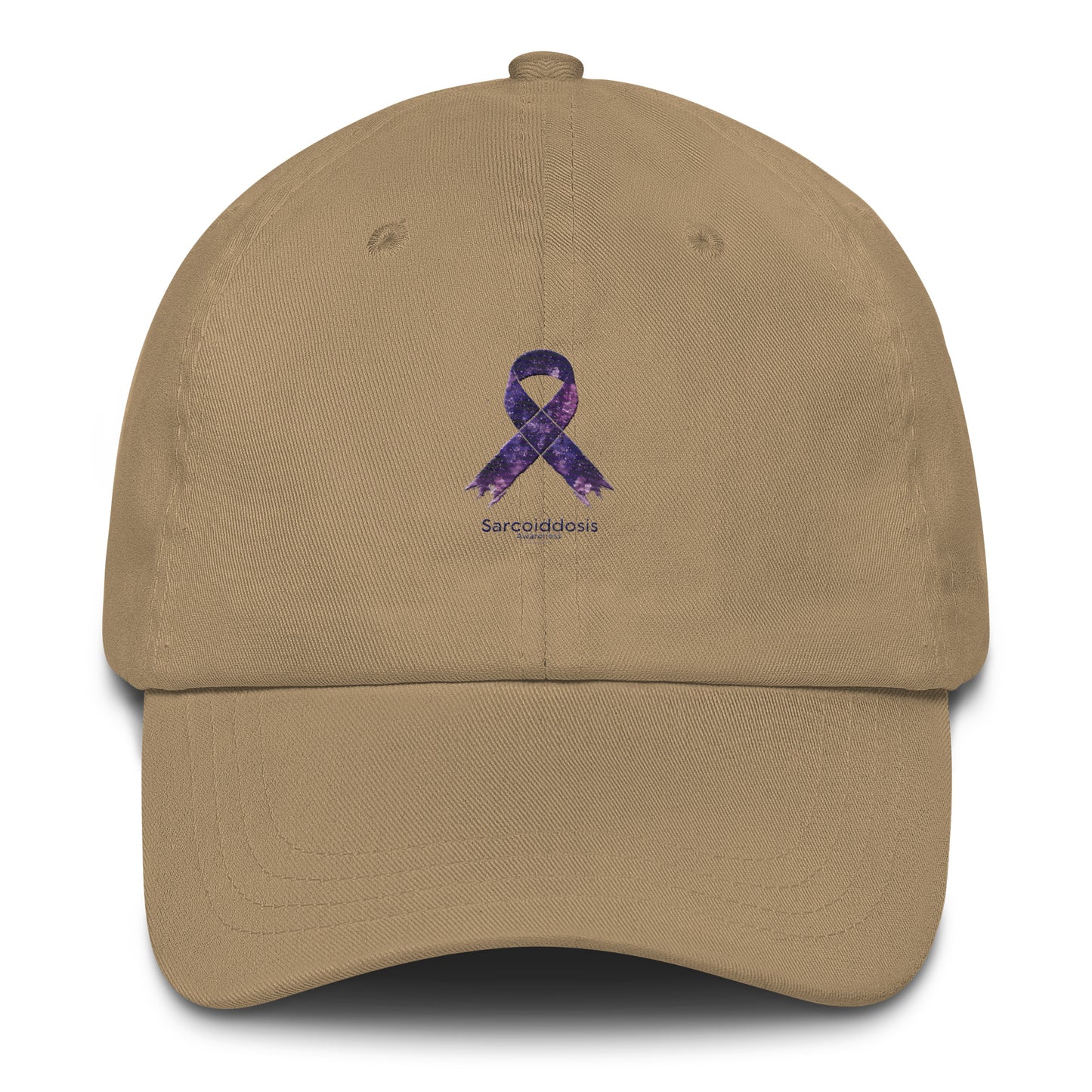 I Sport Purple For Sarcoidosis Awareness Ribbon Star Dad Cap
