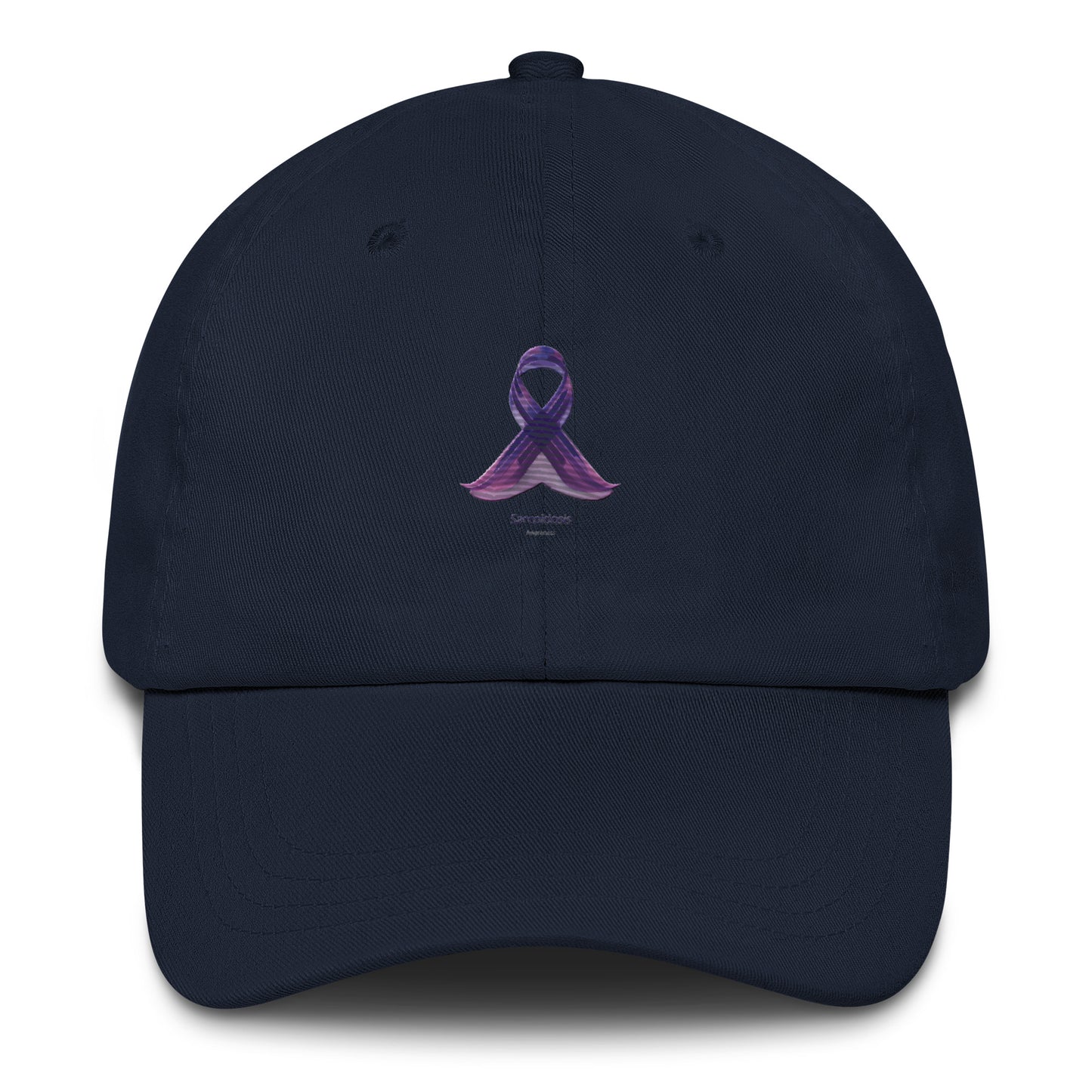 I Sport Purple For Sarcoidosis Awareness Royal Ribbon Dad Cap