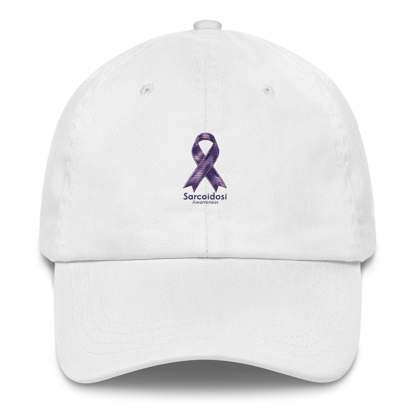 I Sport Purple For Sarcoidosis Awareness Ribbon Community Dad Cap